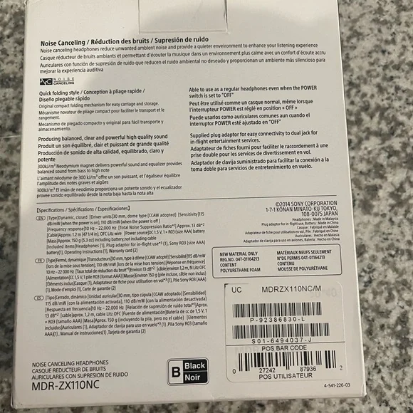 Sony | Headphones | Sony Zx1nc Noise Cancelling Headphones | Poshmark